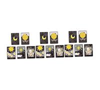 VANZACK 3 Series Juego De Broche Pin Alfileres Broches Esmaltados Tarot Cards Broches De Vestido De Fiesta Patas Broche De Ropa Alfiler De Sombrero Para Hombres Aleación 5 Piezas X 3