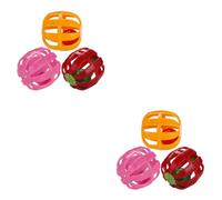 VANZACK 30 Piezas De Juguetes De Pelota para Perros Pelota De Campana para Gato Juguete para Gato Jugando Astronauta Decoración De Pecera Juguete Interactivo para Gato Pelota De