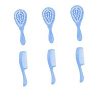 VANZACK 3juegos Champú y Peine Anticaspa para Bañar al Kit de Cepillo y Peine para Cepillo para Limpiar la Cabeza para Pein Bebe y Bebe Recien Nacido