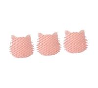 VANZACK 3piezas Cepillo De Masaje De Silicona Para Gatos y Perros Peine Esquinero Para Mascotas Cepillo De Aseo y Raspado Para Eliminar Pelo Suelto