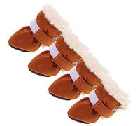 VANZACK 4 Botas De Nieve para Mascotas Calcetines para Perros para Pavimento Caliente Botas para Perros Impermeables Zapatos para Perros para Pavimento Caliente Limpiador De Patas