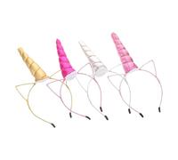 VANZACK 4 Diademas De Unicornio Para Niñas: Lindas Diademas De Animales De Dibujos Animados, Diademas De Cosplay Para Fiestas De Cumpleaños De Unicornio, Eventos Temáticos De Princesas.
