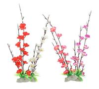 VANZACK 4 Piezas Decoración de Sashimi Flores Artificiales Blancas Rosas Rojas y Moradas Adorno Creativo para Platos de Sushi Adecuado para Presentación y Fotografía