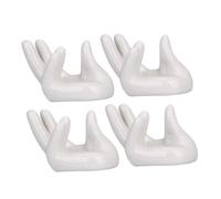 VANZACK 4 piezas Soporte para Ocarina de Cerámica con Diseño Forma de Mano Compatible con Ocarinas Base Estable y Antideslizante para Instrumentos Musicales