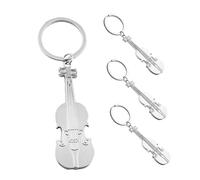 VANZACK 4 Piezas Violín de Resistente Colgante Decorativo de Instrumento Musical para Bolsos y Llaves Diseño Único para Diario