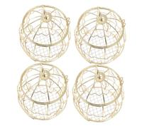 VANZACK 4piezas Comederos para Pájaros De Metal Al Aire para Jardín Resistente Al Viento para Exteriores Comedero De Jardín