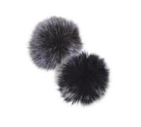 VANZACK 4piezas Cubiertas de Micrófono Peludas Protectores Antiviento para Micrófonos Inalámbricos para Grabaciones de Voz Interiores y Exteriores Clip