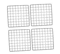 VANZACK 4piezas Paneles para Cerca De Jaula De Perro Malla De Hierro Negra Multipropósito para Aislamiento De Conejo y Corral Perros Fácil Montaje Sin Herramientas