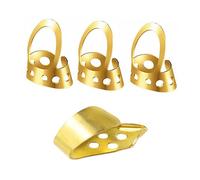 VANZACK 4piezas Selección Púa De Pulgar Para Guitarra Hueca y Ajustable Anillo Índice Para Pulgar Accesorios Para Guitarra Para Tocar Casa o Concierto