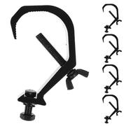 VANZACK 5 Abrazaderas de Aluminio para Armazón de Luces de Escenario Ganchos Metálicos Ajustables para Focos Móviles Clips Resistentes para Lámparas de Cabeza Móvil Accesorios para