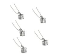 VANZACK 5 Piezas joyería de cremación Collar Joyas de cremación para Cenizas Recuerdo de Cenizas urna de Perro urnas para Cenizas de Perros Colgante Accesorios aleación