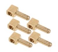 VANZACK 5 Tornillos de Ajuste de Metal Dorados para Madera de Violín y Viola, Resistentes al Desgaste, Accesorios Ideales para Reparación de Violín y Chelo