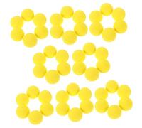 VANZACK 50 Piezas Bolas de Espuma Eva Amarillas Suaves y para Interiores y Exteriores para Entrenamiento de Golf y Actividades Deportivas para Adultos
