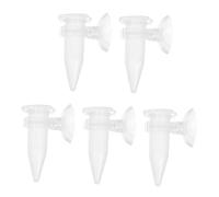 VANZACK 5piezas Alimentador Automático Peces Tubos Plástico Comedero Camarones Mini Gotero Camarones Ventosa