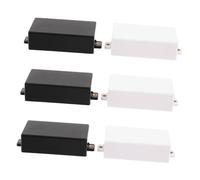 VANZACK 6 Piezas Electric Guitar Pickup Covers Matte Abs Ears Enhance Signal Stability Sound Quality For Live Performance And Recording