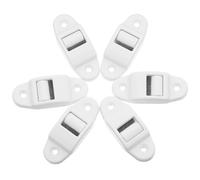 VANZACK 6 Piezas Rieles De Guía Ciega Veneciana Limpiador para El Obturador De Rodillos Guía De Correa De Cinta De Obturación De La Correa De Plástico White