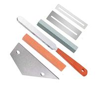 VANZACK 6piezas Herramientas De Luthier Para Guitarra Kit Reparación Guitarra Martillo Para Trastes Balancín Protectores De Diapasón Para Coronar Trastes
