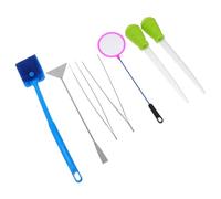 VANZACK 7 Uds Cepillo De Limpieza De Peceras Kit De Herramientas Acuario Aquascaping Herramienta Planta Herramienta Planta Pinzas Planta Herramientas Pinzas Kit De Herramienta