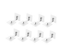 VANZACK 8 piezas Anclajes Antivuelco Adhesivos para Muebles sin Taladro Ajustables y Seguros para Protección Infantil Estanterías Armarios y Cómodas