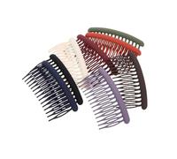 VANZACK 8 Piezas Peines Laterales Mate para Mujeres para Fijar Flequillo Lateral Accesorios Decorativos para Peinados Clips para Colores