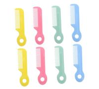 VANZACK 8piezas Peine Pelo De Suave De Plástico De Peines Redondos Para Recién Nacidos Herramientas De Peinado Para Bebés Costra Láctea