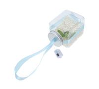 VANZACK Acuario Tanque De Peces Pecera Decorativa para Pecera Redonda Botella con Cadena De Lámparas Kit De Bricolaje