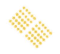 VANZACK Adorno de Mini Racimos de Césped Artificial Color Amarillo Otoñal 50 Piezas por Caja Material de Resina para Micro Paisajes y Maquetas de Trenes Adecuado para Mesas de Arena y