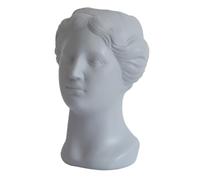 VANZACK Adorno Escultórico de Resina Gris Estilo Europeo Florero Decorativo y Estatua de Mesa para Interiores Pieza Única para Decoración de Hogar y Oficina