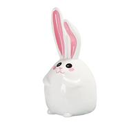 VANZACK Alcancía Cerámica con Diseño de Conejo Hucha Decorativa para Escritorio Caja Fuerte Infantil para Ahorrar Monedas Regalo para Niñas