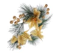 VANZACK Anillo de Vela Navideño de PVC Forma de Guirnalda Festiva, Decorativo para Mesa de Navidad, Fácil de Almacenar Nunca se Marchita, Adecuado para Fiestas Navideñas