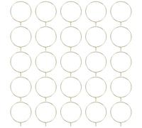 VANZACK Anillos Identificadores de Bebidas Metálicos de 25 Mm, 200 Piezas, Color Dorado, Cierre Activo para Copas de Vino en Bodas, Fiestas y Eventos, Ideales para Marcadores de Vasos