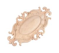 VANZACK Aplique de Madera Tallada sin Pintar Decoración Versátil para Puertas Paredes y Muebles Diseño Europeo para Manualidades y Restauración del Hogar