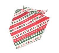 VANZACK Bandana Navideña para Bufanda Triangular para y Gatos Accesorio De Clásico Rayas De Navidad y Celebraciones