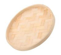 VANZACK Bandeja Decorativa de Bambú Redonda sin Pintar Colgante Artesanal para Pared Decoración Versátil para Hogar Dormitorio y Eventos con Diseño Creativo