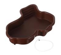 VANZACK Bañera de Tortuga Gigante Rampa y Plataforma Sol Plato de Descanso para Tanque de Tortugas Adorno para Acuario de Reptiles