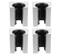 VANZACK Bloque de Rodamiento de Bolas de Movimiento Lineal Sbr20uu, Cojinete Lineal Abierto de Acero para Rodamientos, 20mm, para Equipos de Automatización y Máquinas