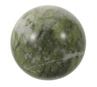 VANZACK Bola de Cristal de Jade Natural Feng Shui 5-6 Cm Esfera Pulida Verde para Decoración de Escritorio y Hogar, Adorno de Piedra de Jade para Energía Positiva y Ambiente Relajante