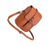 VANZACK Bolso Bandolera Mujer Marrón Multifunción con Cierre Bolsillo Cartera y Portamóvil Compacto y Seguro para Diario Hombro Escuela Compras y Trabajo
