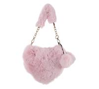 VANZACK bolso bolsa de corazón pelo corazones bolso en forma de corazon dama bolsas de moda bolsas de cuerpo bandolera pequeña para mujer bolso bandolera pequeño tela rosa