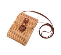 VANZACK Bolso de Hombro de Ratán Creativo para Mujer Bandolera de Playa Elegante Rústico para Vacaciones y