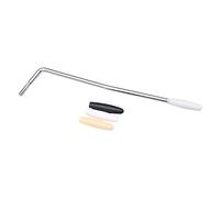 VANZACK Brazo de Trémolo para Guitarra Eléctrica de 5 Mm en Metal Plateado con Instalación Rápida y 3 Tapas para Mejores Efectos de Vibrato