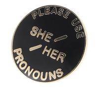 VANZACK Broche De Género Pines Divertidos Para Adultos De Pronombre Para Hombre
