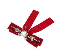 VANZACK Broche de Lazo Barroco con Cristales Brillantes Pin de Corbatín para Mujer Accesorio Versátil para Bodas y Vestidos de Noche para Uniformes y Lolita