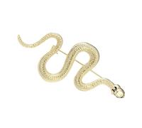 VANZACK Broche De Serpiente Elegante y Creativo De Aleación Dorada, Pin De Pecho Decorativo Unisex Para Ropa y Abrigo, Accesorio De Moda Para Ocasiones Formales y Casuales, Tamaño Mediano