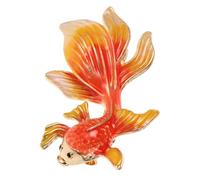 VANZACK Broche de Solapa con Diseño de Pez Koi Esmalte Pin Decorativo para Traje y Bolso Accesorio Elegante para Mujer para Fiestas y Celebraciones