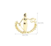 VANZACK Broche de Solapa Dorado de Metal 2 Piezas Balanza Libra Accesorio Elegante para Abogados y Jueces Pin de Diosa Griega para Traje y Vestido Adecuado para Eventos y Uso Diario