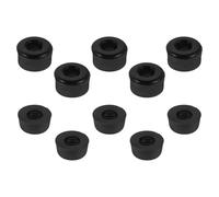 VANZACK Bujes Amortiguadores para Patineta 10 Piezas, Almohadillas a Prueba de Golpes Negras (5 Conos y 5 Bujes), Accesorios Compatibles para Skate y Longboard, Mejora Movilidad