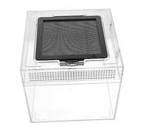 VANZACK Caja De 1 Pieza Terrario Mascota Reptil Hábitat del Gecko Contenedor para Incubar Sustrato Gecko Leopardo Cuidador De Criaturas Lagarto Reptiles Recipiente Geco Ordenador Personal