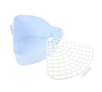 VANZACK Caja De 2 Piezas baño de Conejo baño de hurón de Entrenamiento Entrenador de Conejito para IR baño Jaula para Conejos baño Hamster Orinal de plástico Conejito Orinal de Conejo