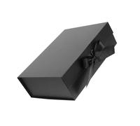 VANZACK Caja De Obsequio Negra Con Tapa Magnética Para Almacenamiento Para Regalos De San Valentín Cumpleaños Eventos y Organización De Joyería Guantes o Billeteras